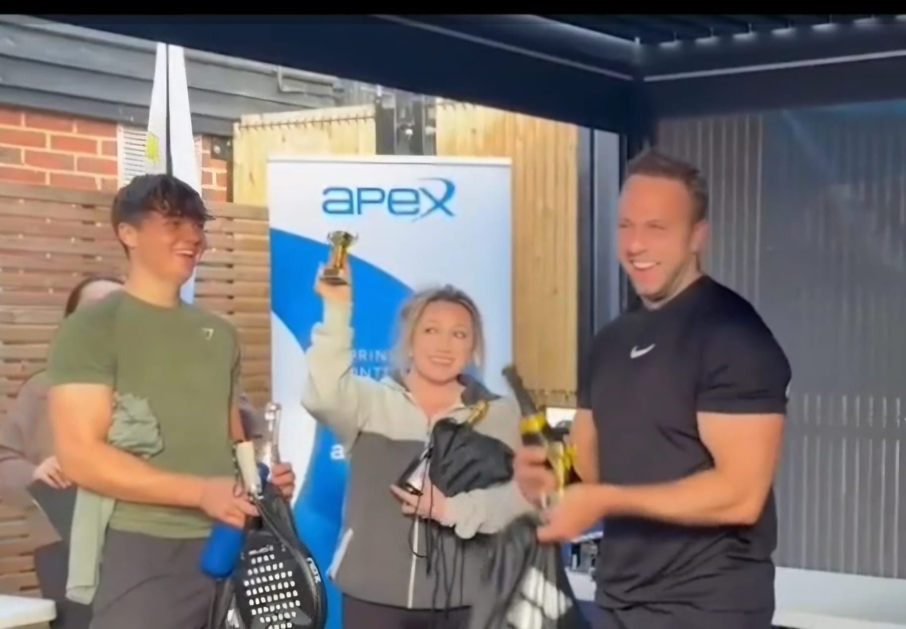 Winners of Apex Charity Smash Padel Tournament!