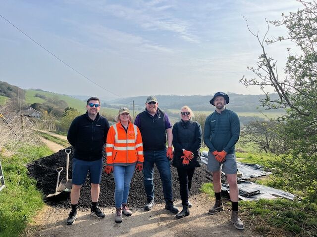 Team Volunteering at Frampton Farm